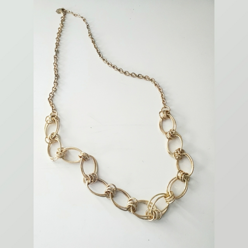 RJ Graziano Large Link Goldtoned Necklace